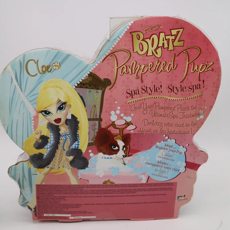 Коробочный Bratz Кукла щенок ПЭТ Купальный дом с сушеным лаком для ногтей и аксессуары для ванны лучший подарок для девочки