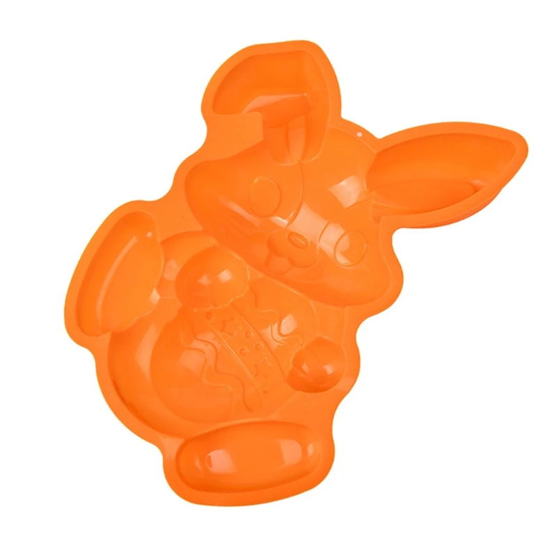 

Easter Bunny Random Color Silicone Pastry Mold DIY Bakeware Mousse Cake Pan Tool 87HA