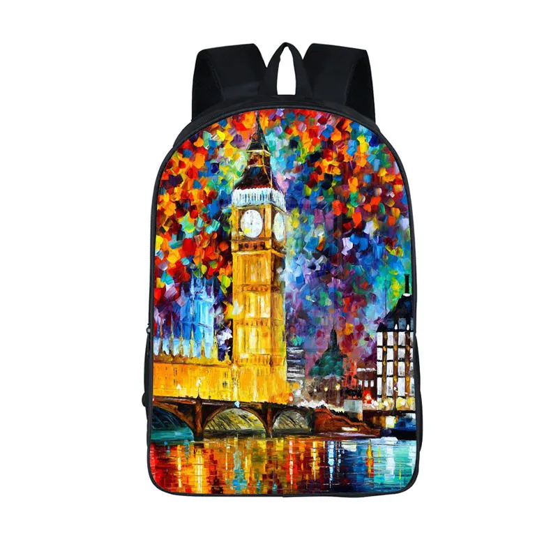 Рюкзак с рисунком Эйфелевой тематики для девочек и мальчиков|backpack for teenager|eiffel