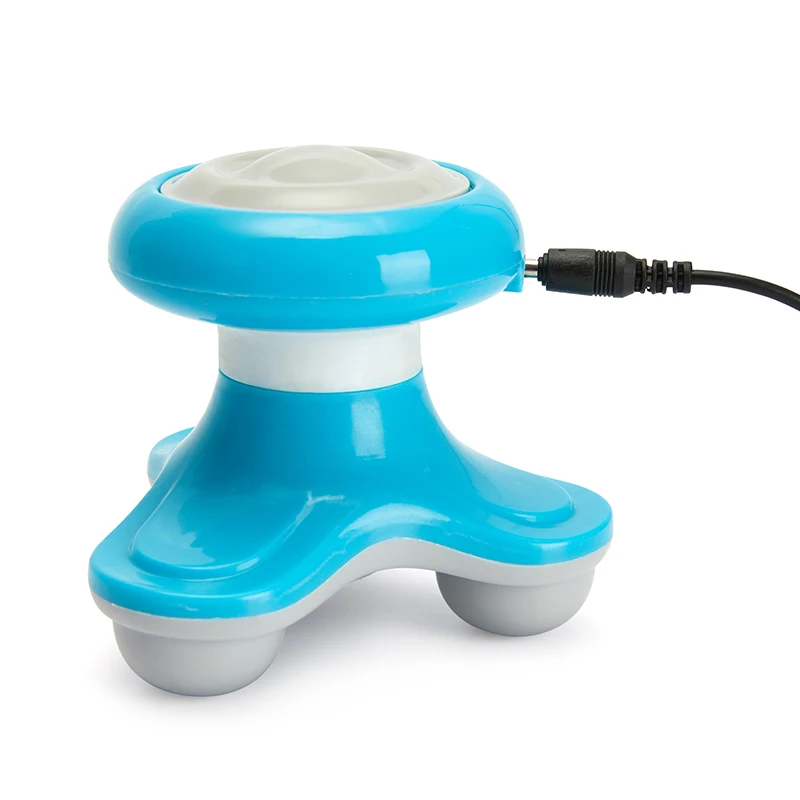 Мини массажер для шеи спины головы пластиковая треугольная форма электрический