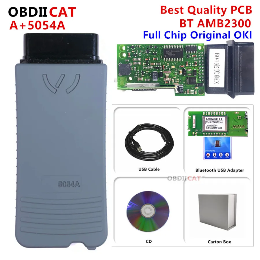 5054a ODIS V5.1.6 OKI чип AM2300 4 0 Bluetooth keygen диагностический инструмент 5054 OBDII автоматический