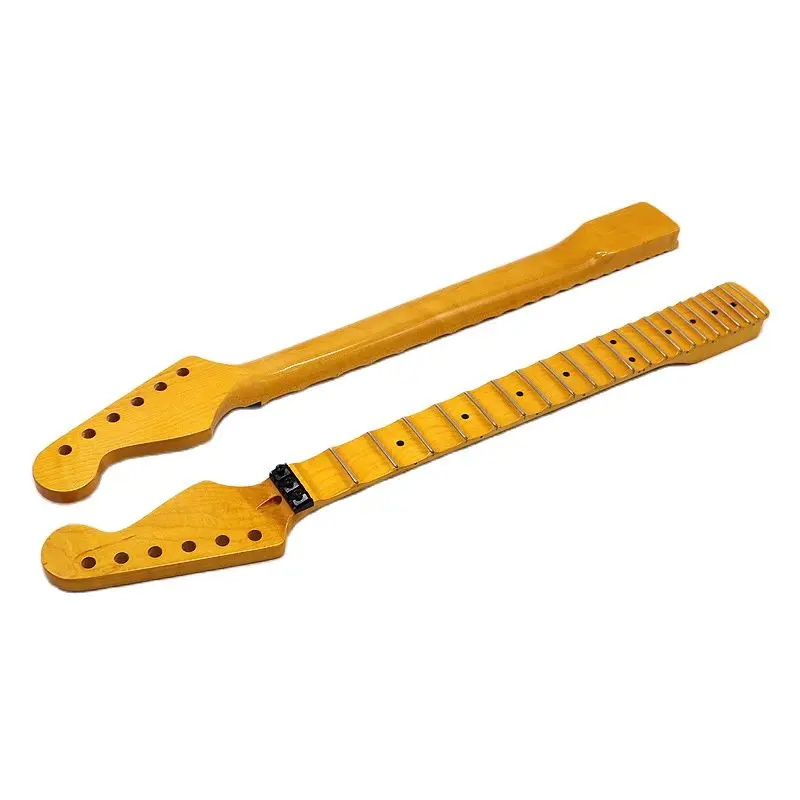 st elektrische gitarre neck hohe grade volle scalloped gitarre neck hochglanz kanada ahorn griffbrett 22 fret für ibz teile free global shipping