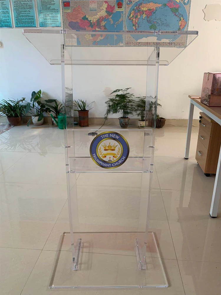 Бесплатная доставка напольная кафедра оптовая продажа акриловая для церкви с
