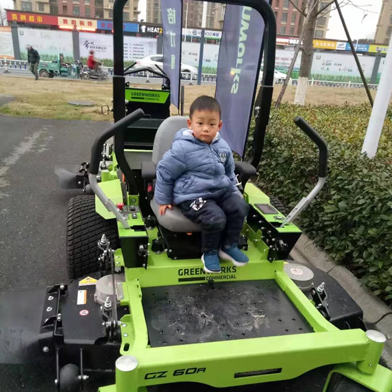 Электрическая Газонокосилка Greenworks 82 в 168Ah 4 часа работы от батареи большая
