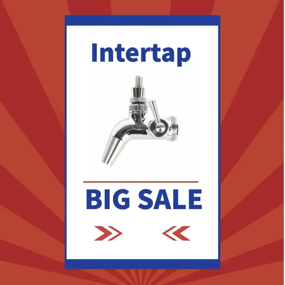 Пивной кран из нержавеющей стали INTERTAP FC TAP (управление потоком) Бесплатная ручка