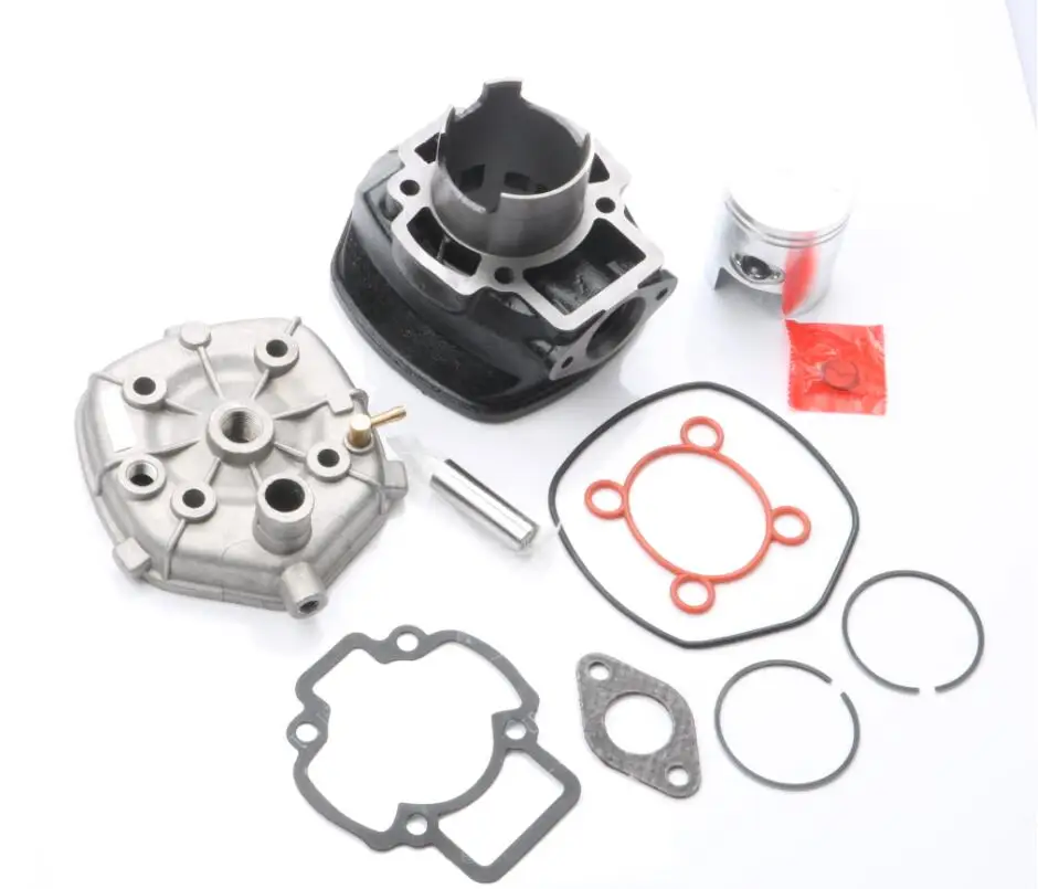70cc Large cylinder 70cc Большой Диаметр цилиндра комплект& поршневой комплект& прокладка цилиндра для PIAGGIO Nrg Mc3 power Purejet 50 Zip Sp Eu2 50cc 100080570 47 мм - Color: 70cc Large cylinder
