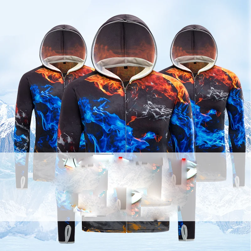 Защита от солнца для рыбалки Мужская Стильная летняя дышащая уличная одежда