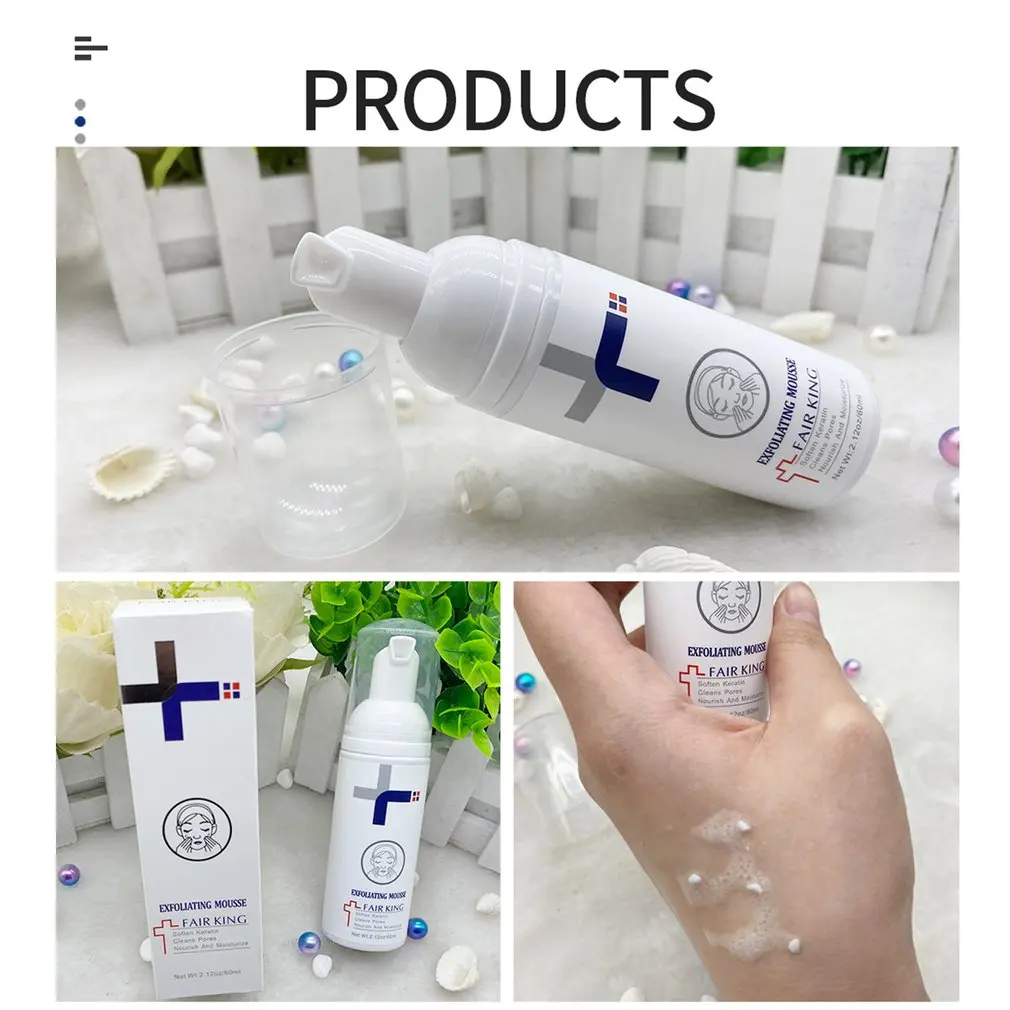 Facial Exfoliating Mousse Peeling Gel Face Scrub Deep Remove Cleaning Skin Smooth Moisturizing Exfoliator Cream |