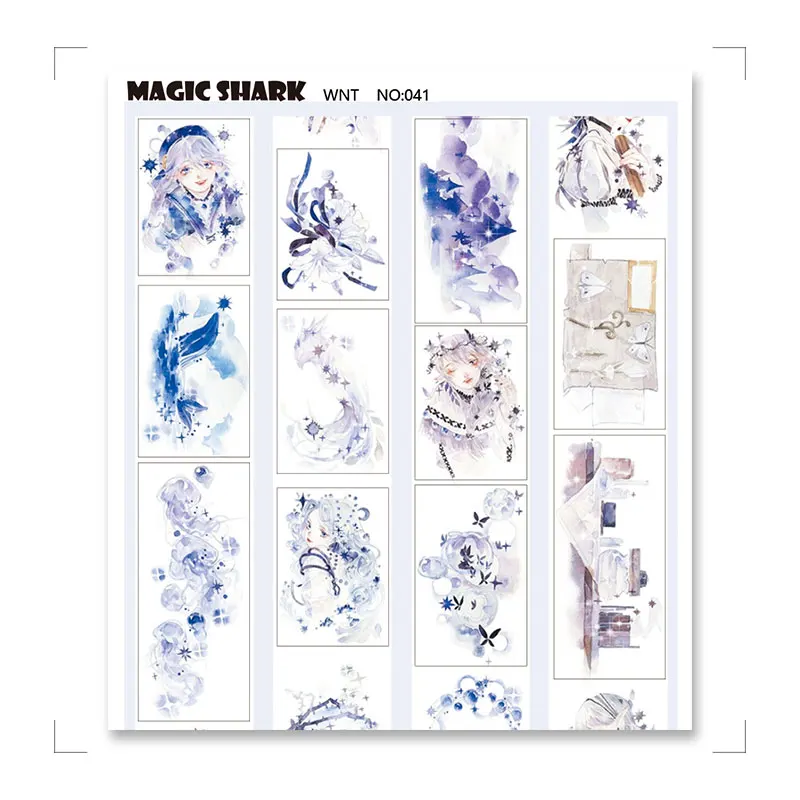 Волшебная Акула зомби Покемон череп 3 м Метте Джокер Дораэмон наклейка пленка для