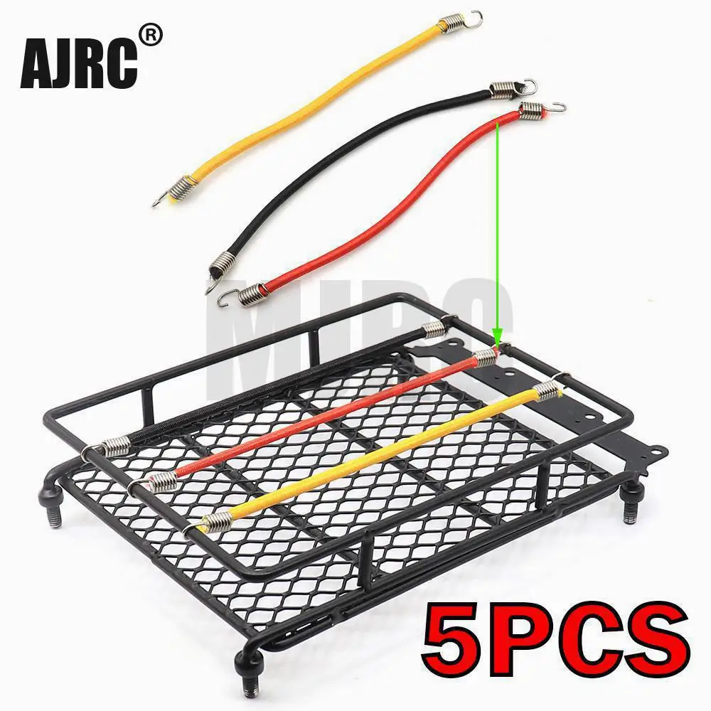 Elastic Luggage Net Car Roof Rack Storage Net With Hooks Rubber Band for Axial SCX10 Net D90 trx-6 G63 Trax TRX-4 1:10 RC Car