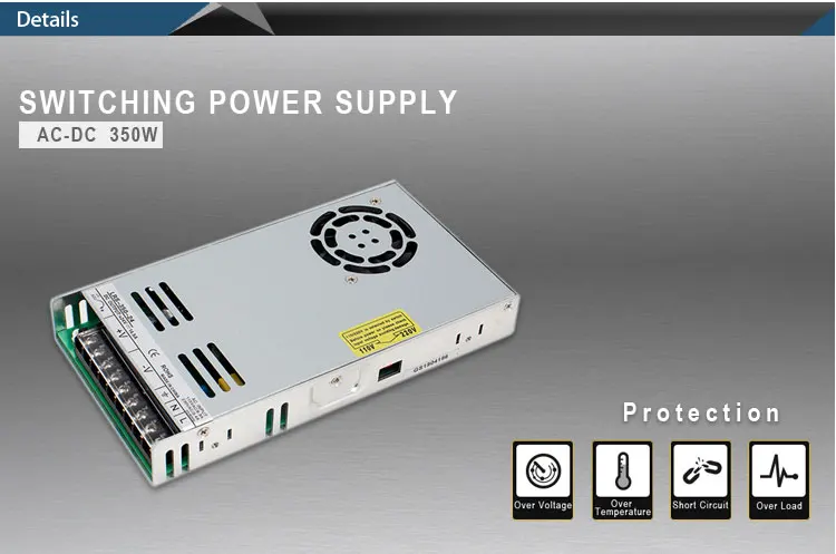 350W импульсный источник питания 24V 14A/12 v 30a/48 v 7a ac к dc одиночный выход smps/psu