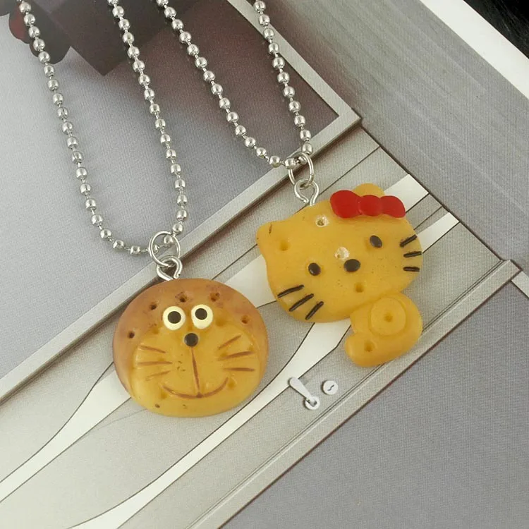 Ожерелье с медведем печенье диско-почва Крутое ожерелье для девочек милое в