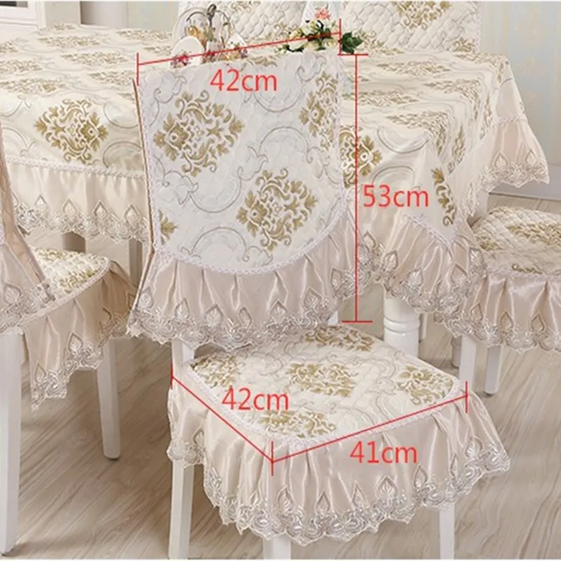 Высокое качество скатерти обеденный стол Обложка декор 2 Цвета стул коврик чехлы