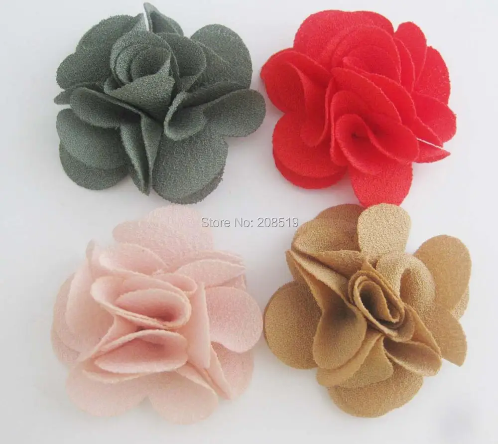 

FZNNWA 1pcs Chiffon Cloth Rosettes Flower DIY Decorative Garment Accessories
