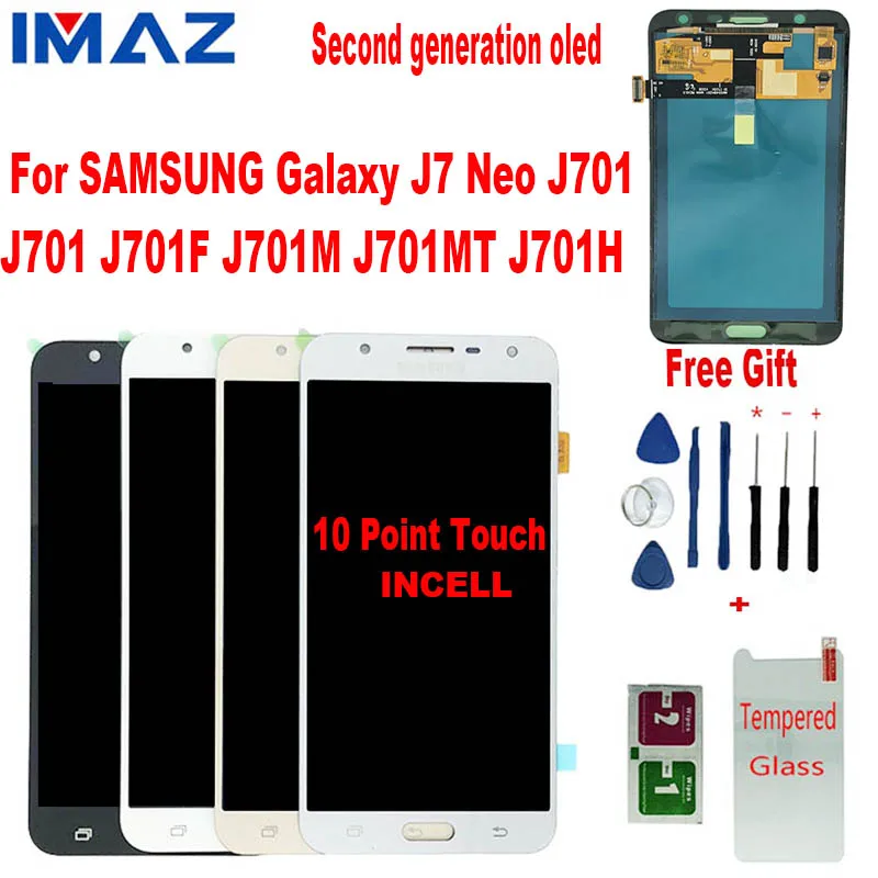 ЖК дисплей IMAZ 2 й OLED 5 ''для SAMSUNG Galaxy J7 Neo J701 J701F J701M J701MT/H сенсорный экран в сборе