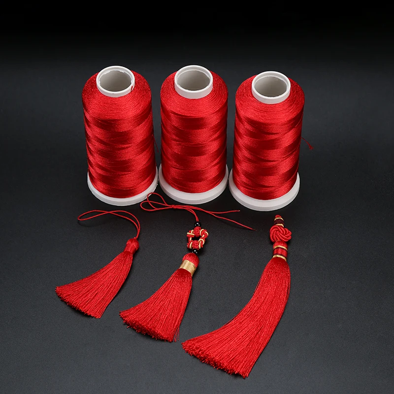 2 нити с Тонкой кисточкой вертикальная шелковая резьба сделай сам китайский узел