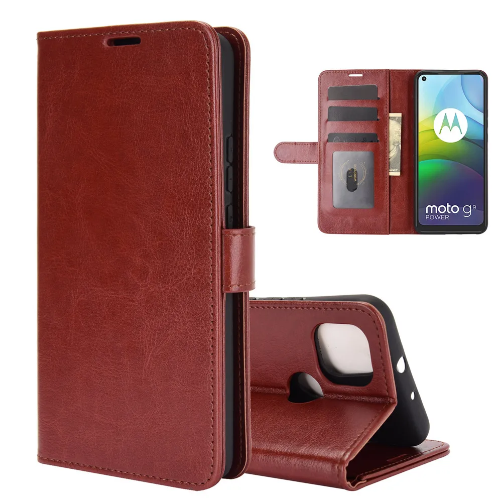 

For Moto G9 Power Case Flip Luxury Cover Leather Stand Soft TPU Book Style Phone Cover For Moto G9 Power Coque Fundas Bag