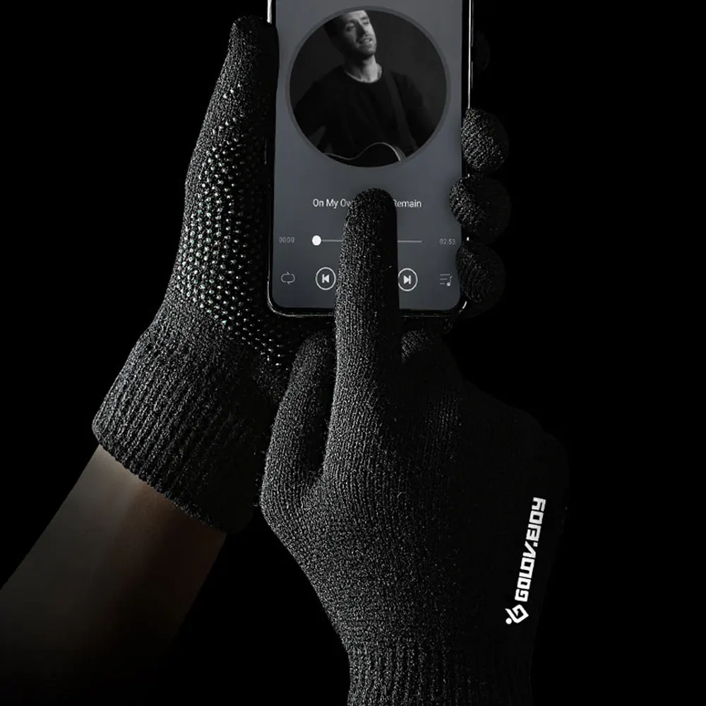 1 пара Polar Sport перчатки для смартфонов с сенсорным экраном флисовая подкладка