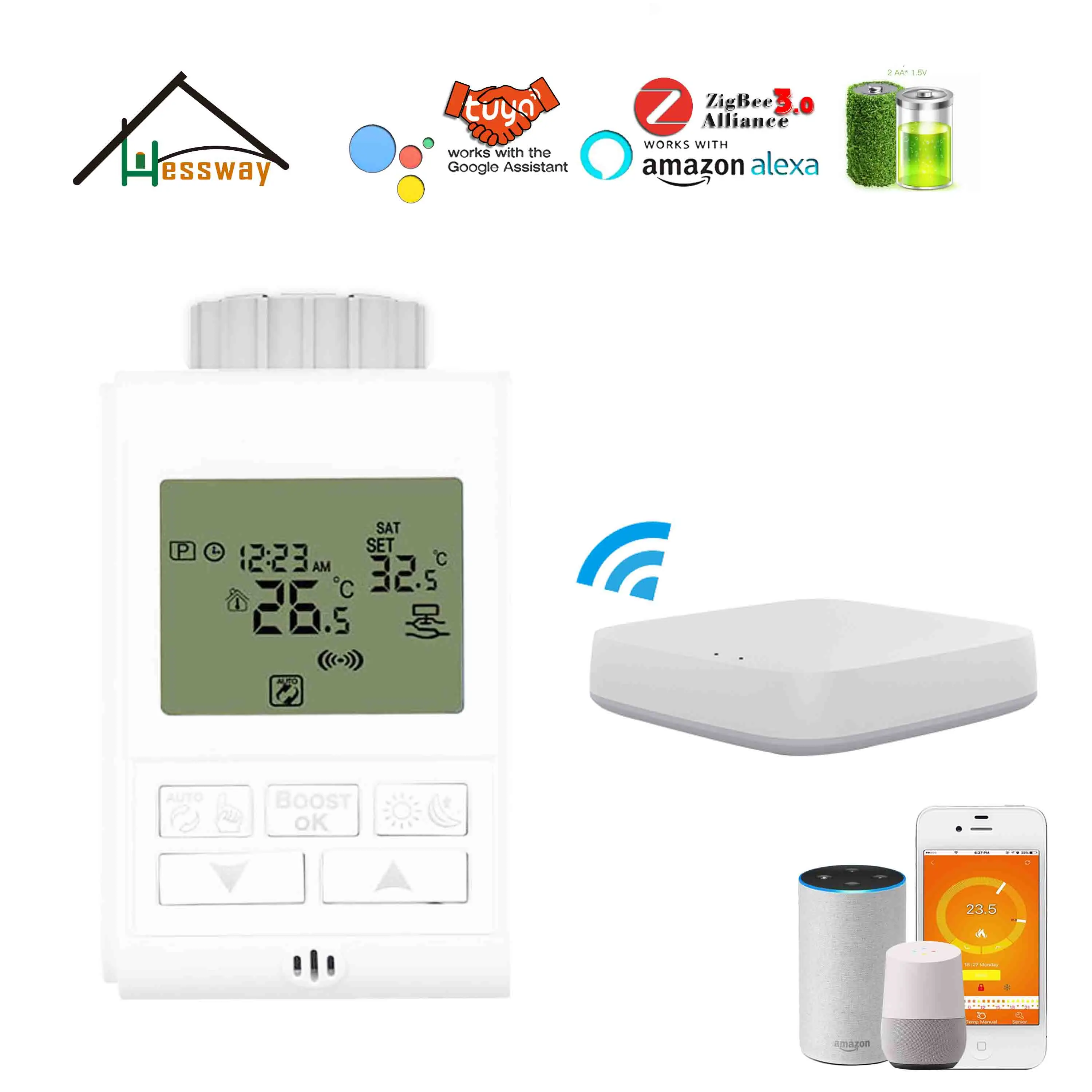 Wi Fi контроллер приложения gateway zigbee3.0 радиатор термостат для маршрута 4 5 мм
