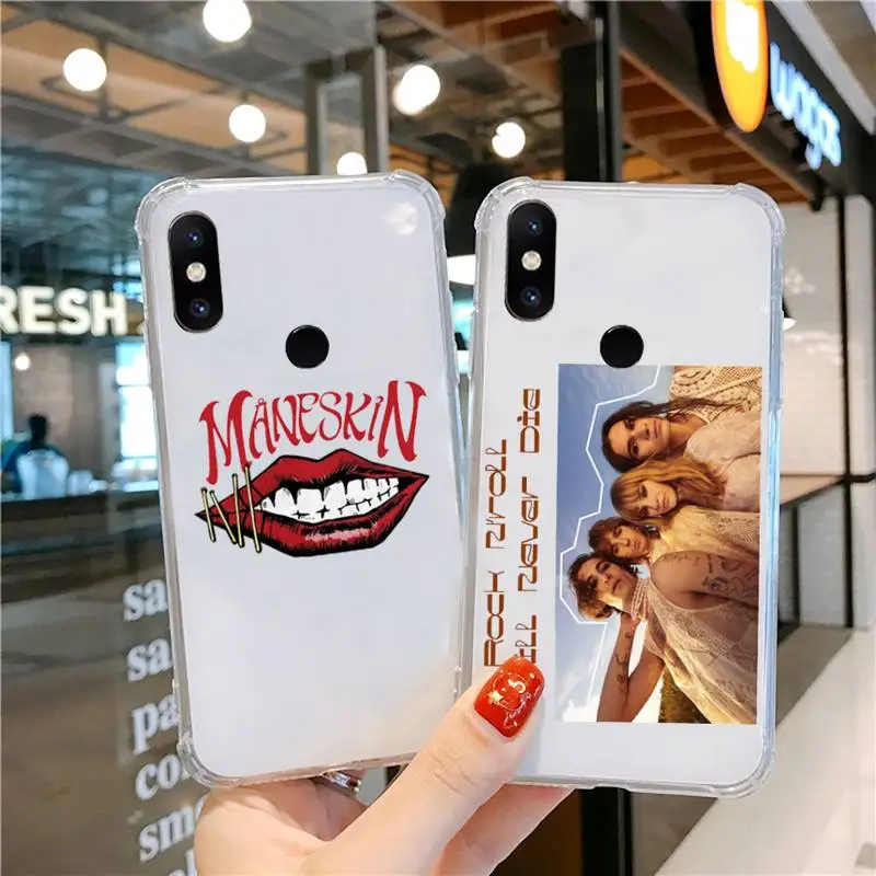 

Maneskin Phone Case Transparent For Xiaomi CC 9 11 MAX3 Mix3 MIX2 6X 8 5x 10S 11 10 X SE lite Pro