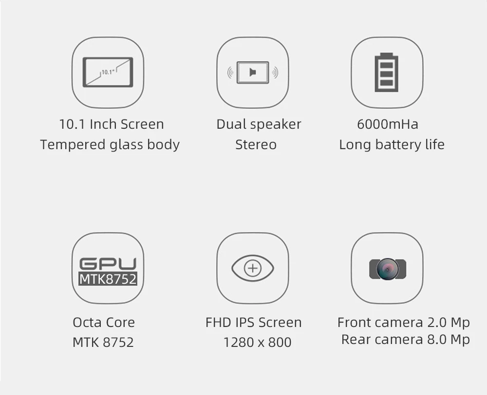 DHL бесплатно 10 дюймов 2.5D стекло планшетный ПК Android 8,1 Octa Core 4G LTE 6 Гб ram 64 Гб rom 1280*800 ips A-GPS планшеты 10 10,1+ подарки