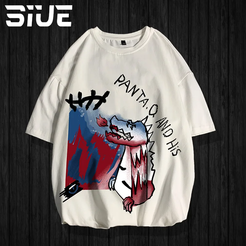 SIUE бренд граффити летняя 100% Хлопковая мужская футболка с коротким рукавом модная