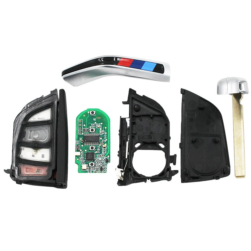 Черный 3 + 1 кнопки умный дистанционный ключ брелок от машины 315 МГц 7953P чип для BMW 2 4