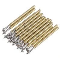 100 pcs p75 e2 p75 e3 spring test probe pogo pin 1 3mm conical head gold plated 1 0mm thimble wholesale