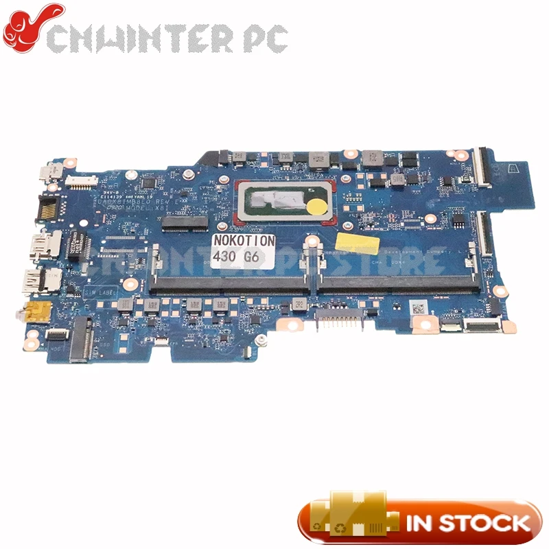 

NOKOTION For HP ProBook 430 G6 Laptop Motherboard L52203-001 L52203-601 DA0X8IMB8E0 i7-8565U CPU DDR4