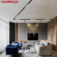 modern track lighting systems set aluminum magnetic track lights for ceiling rail led living room deco surface mounted spotlight
