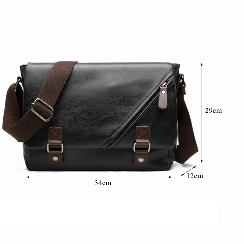 KUDIAN BEAR модная мужская сумка мессенджер из искусственной кожи на плечо черная BIG008