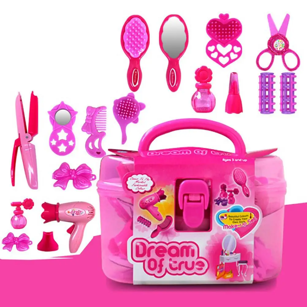 HobbyLane детские игрушки для салона красоты чехол с феном гребень парфюм флакон