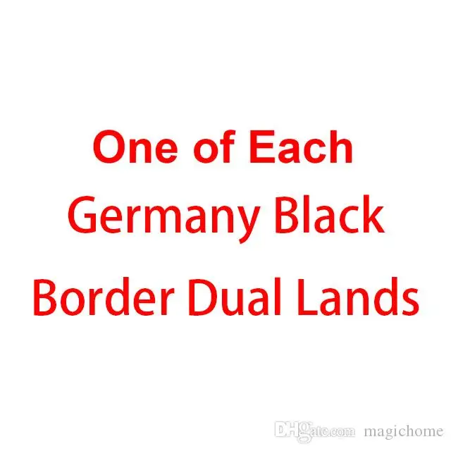 Germany Dual Lands Один из каждой бета-версии/неограниченное количество/переработанные двойные земли и бета-версии/неограниченное количество мощности девять волшебных игральных карт Лев настольные игровые карты - Цвет: Germany Dual Lands