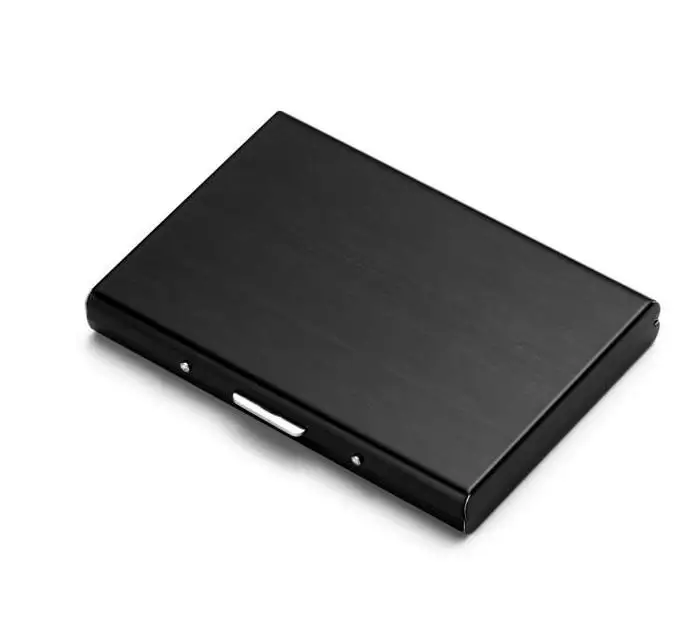 Rfid Бумажник держатель для карт - Цвет: Черный