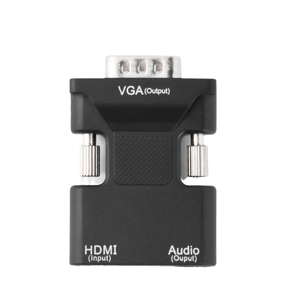 1080P HDMI-совместимый адаптер VGA HDMI аудиовыход кабель преобразователь разъем для