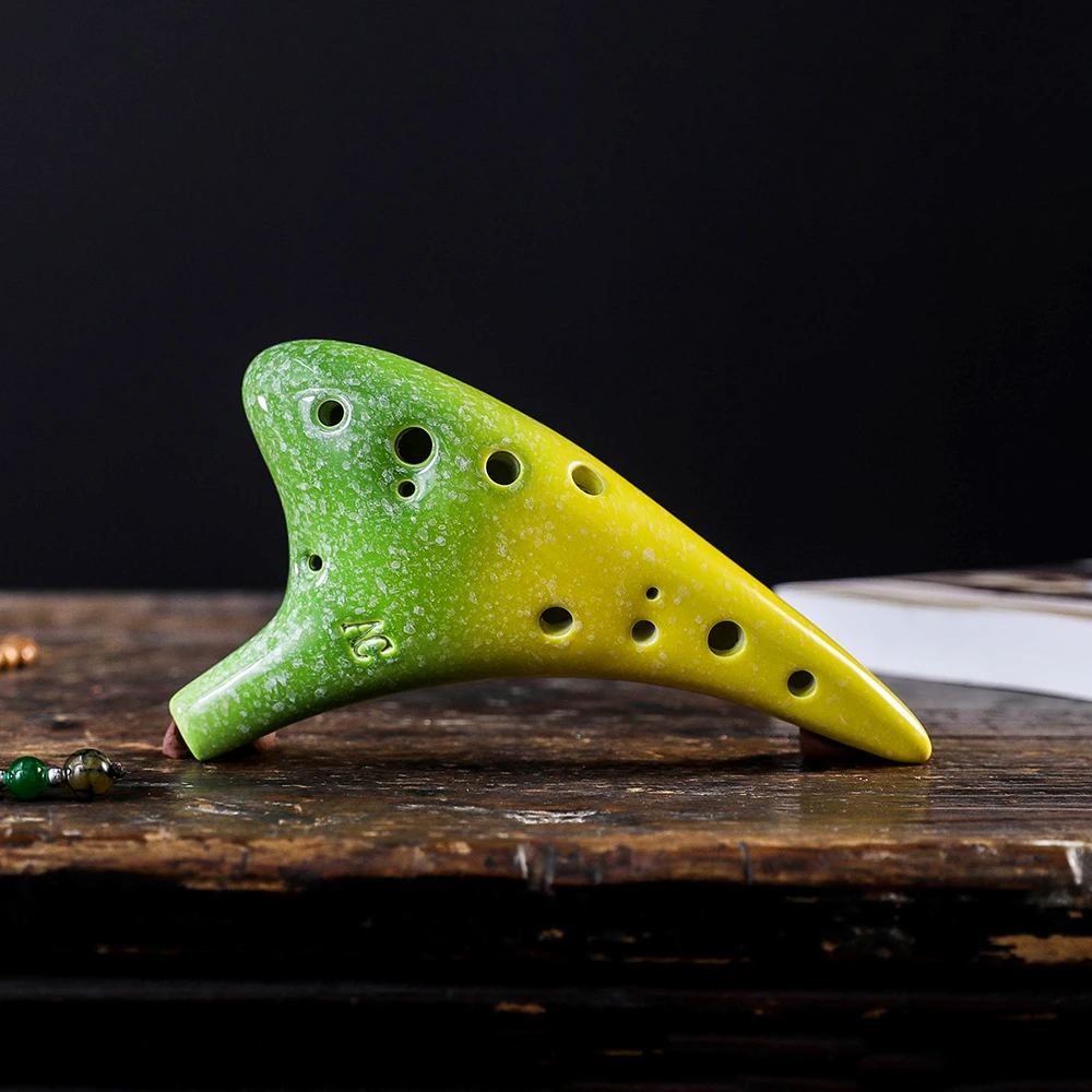 12 отверстий керамический музыкальный инструмент Ocarina Alto C в Звездном стиле со