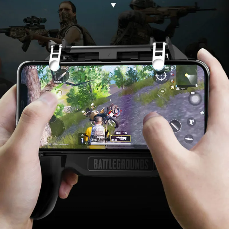 gaming l1 r1 control joystick for android iphone phone gamepad pubg controller mobile trigger joypad game console pad cellular free global shipping