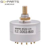 eizz 3 ways 4 ways 3 positions rotary switch signal source selector aluminum shield 12 gold plated copper pins hifi audio diy
