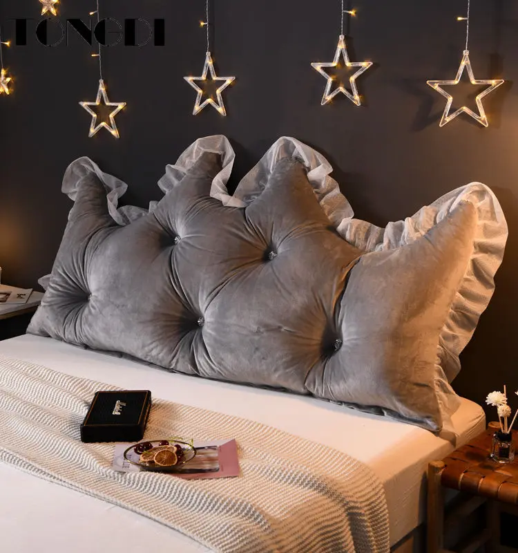 TONGDI домашняя мягкая элегантная Корона большая подушка длинная эластичная спинка