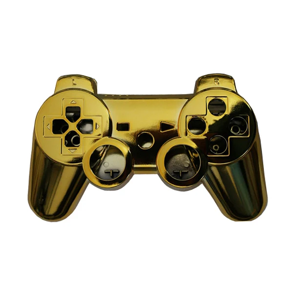 OSTENT полный контроллер чехол корпус кнопка Комплект для sony PS3 Bluetooth контроллер - Цвет: Золотой