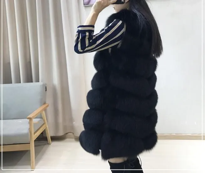 

Женский жилет из натурального Лисьего меха 80 см