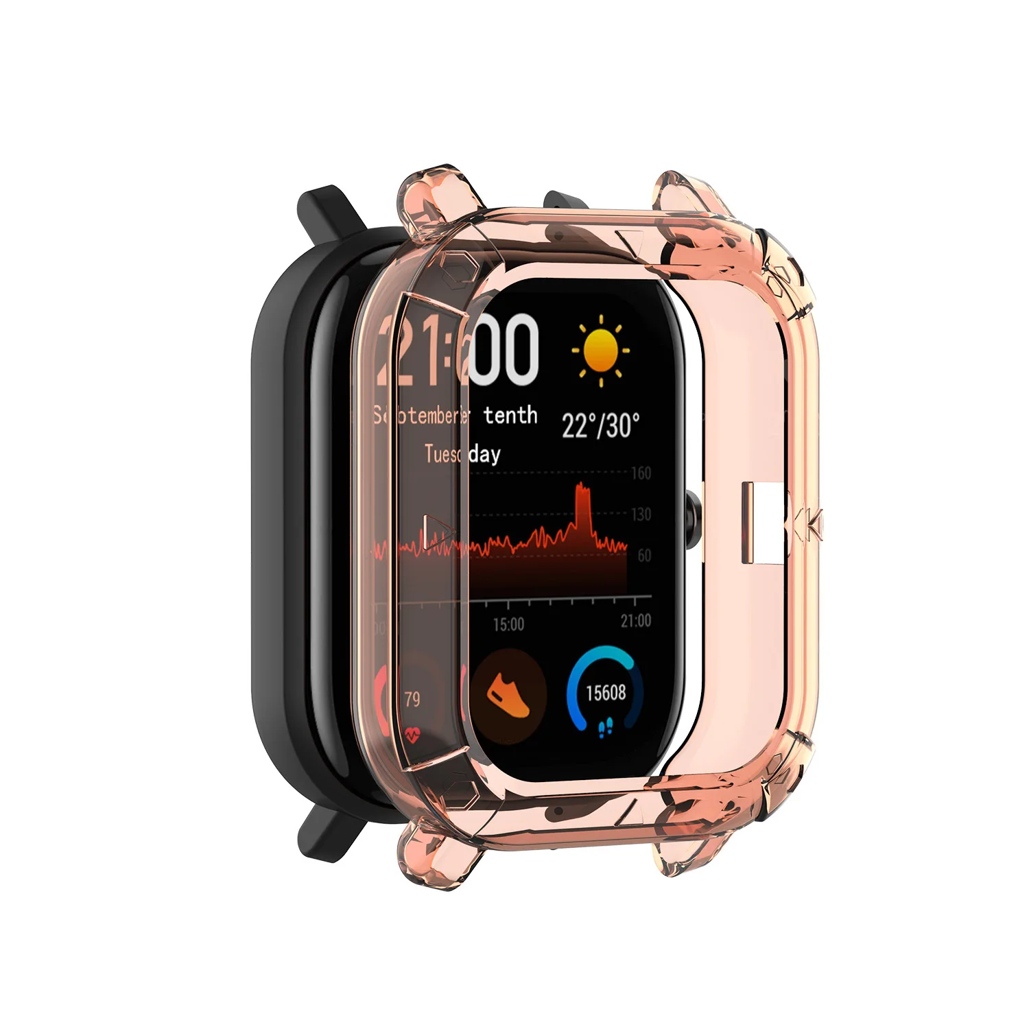 Для Xiaomi Amazfit GTS Браслет Ремешок силиконовый ремешок Защитная пленка для экрана чехол 7 шт