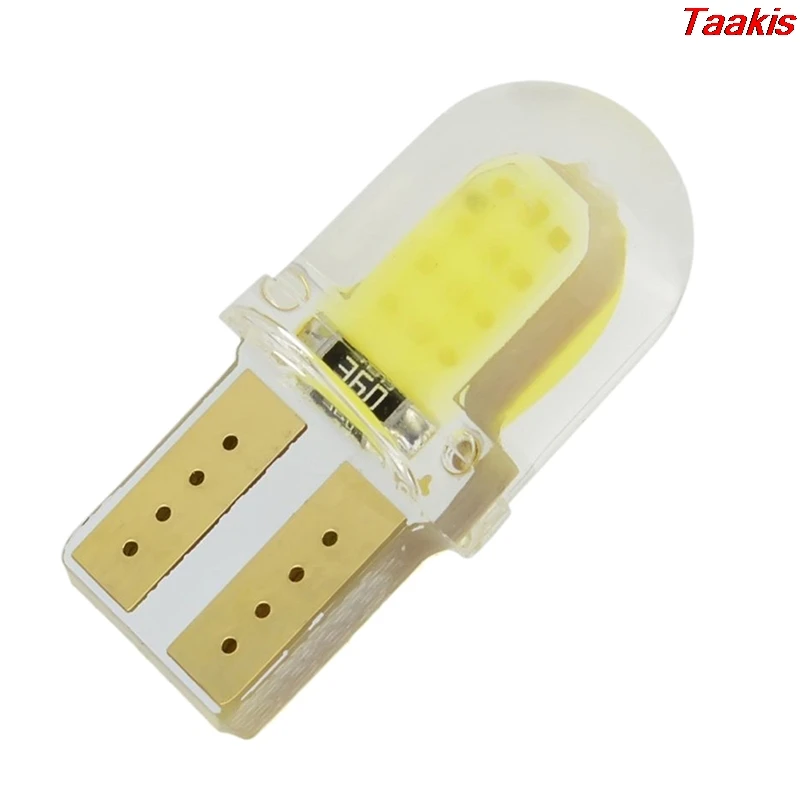 10 шт. специальный дизайн и уникальный стиль Белый силиконовый корпус 3 Вт COB