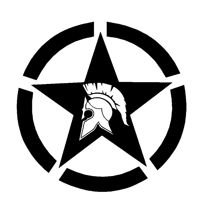 

Stars Vinyl Decal Molon Labe Car Sticker Black/Silver 13cm*13cm
