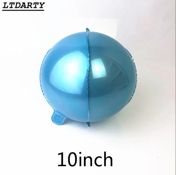 blue 20 шт 4D алмазные круглые кубики в форме сердца гелиевые шары из цельной алюминиевой фольги Воздушные шары вечерние, свадебные, праздничные, новогодние украшения - Цвет: blue