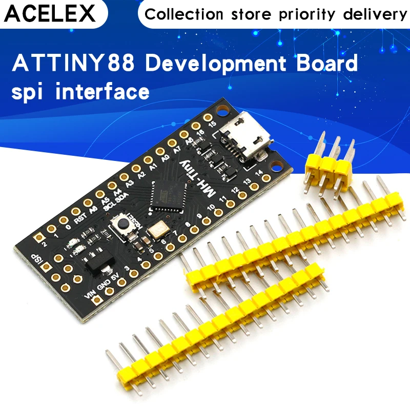 

MH-Tiny ATTINY88 micro development board 16Mhz /Digispark ATTINY85 Upgraded /NANO V3.0 ATmega328 Extended Compatible for Arduino