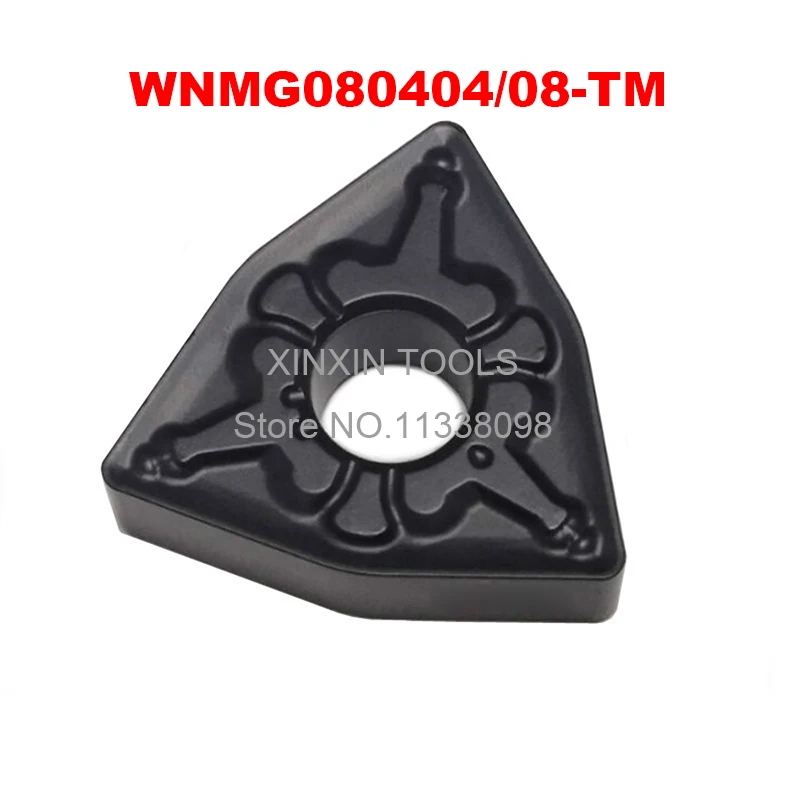 

10PCS WNMG080408 TM Carbide Inserts WNMG 080404-TM Blade CNC Lathe Plate Tools External Turning Tools for Hard Steel