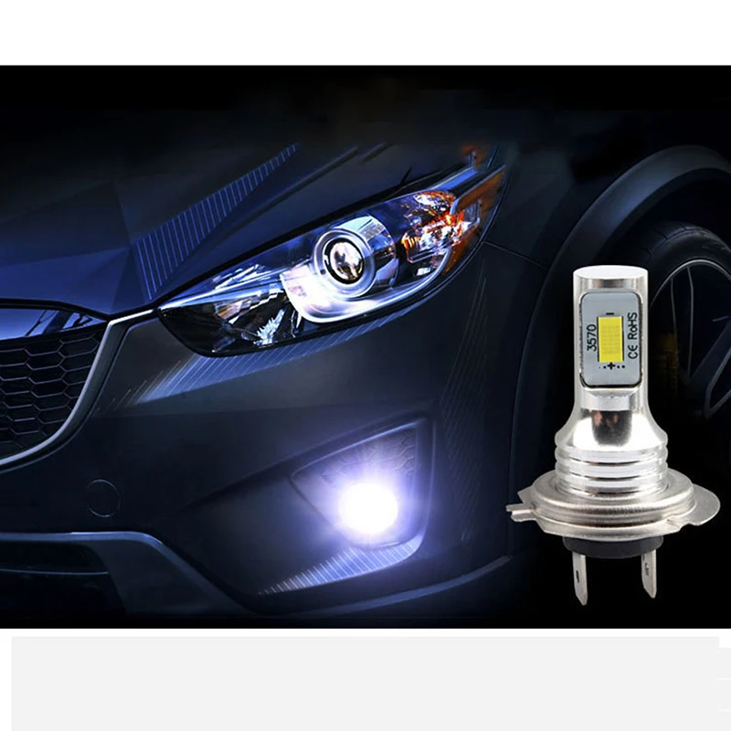 

1 Pcs h7 Led Canbus Headlight H7 Led Lo Beam Bulbs 6000K IP 68 CSP 3570 LED Chips