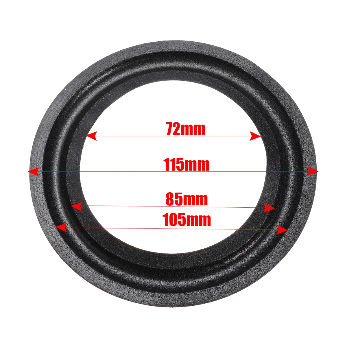 Прочный 4 5 дюймов 115 мм стерео нч динамик громкий обрамление динамика резиновый