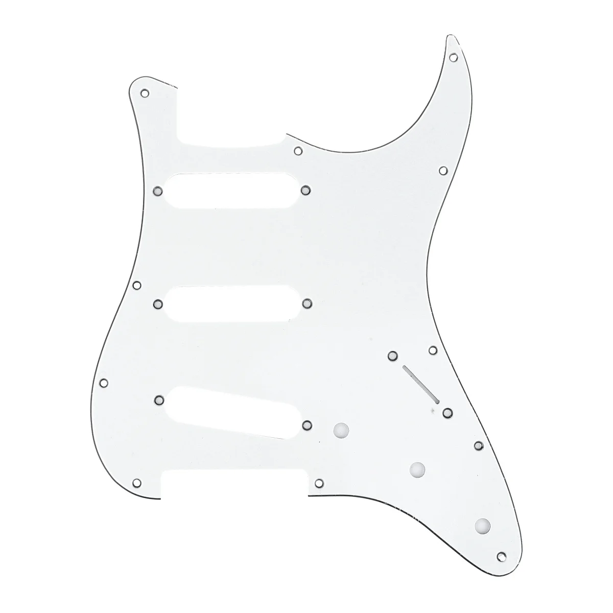 

Musiclily Pro 11-Hole 72 or 64 Strat SSS Guitar Pickguard for MIJ JPN Japan Stratocaster, 3Ply Parchment